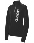 Sport-Tek Textured 1/4 Zip Custom Pullover, color: Black