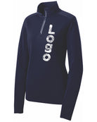 Sport-Tek Textured 1/4 Zip Custom Pullover, color: True Navy