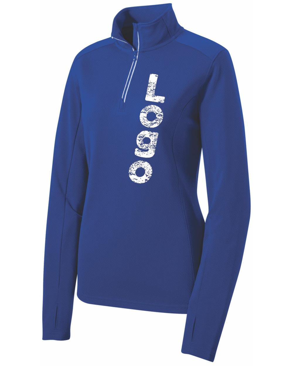 Sport-Tek Textured 1/4 Zip Custom Pullover, color: True Royal