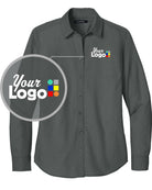 Port Authority L/S Nailhead Easy Care Custom Shirt, color: Deep Black