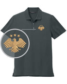 MERCER-METTLE S/S Stretch Piaue Syria's New Eagle Golf Shirt, color: Storm Grey