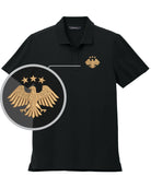 MERCER-METTLE S/S Stretch Piaue Syria's New Eagle Golf Shirt, color: Deep Black