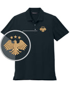 MERCER-METTLE S/S Stretch Piaue Syria's New Eagle Golf Shirt, color: Night Navy