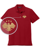 MERCER-METTLE S/S Stretch Piaue Syria's New Eagle Golf Shirt, color: Apple Red