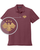 MERCER-METTLE S/S Stretch Piaue Syria's New Eagle Golf Shirt, color: Rosewood
