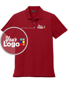 MERCER-METTLE S/S Stretch Pique Custom Golf Shirt, color: Apple Red