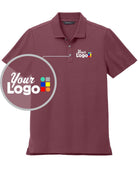 MERCER-METTLE S/S Stretch Pique Custom Golf Shirt, color: Rosewood