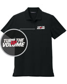 MERCER-METTLE S/S Stretch Piaue Turn The Volume Up Golf Shirt, color: Deep Black