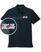 MERCER-METTLE S/S Stretch Piaue Turn The Volume Up Golf Shirt, color: Night Navy