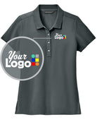 MERCER-METTLE S/S Stretch Pique Custom Golf Shirt, color: Storm Grey