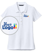 MERCER-METTLE S/S Stretch Pique Custom Golf Shirt, color: White