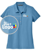 MERCER-METTLE S/S Stretch Pique Custom Golf Shirt, color: Parisian Blue