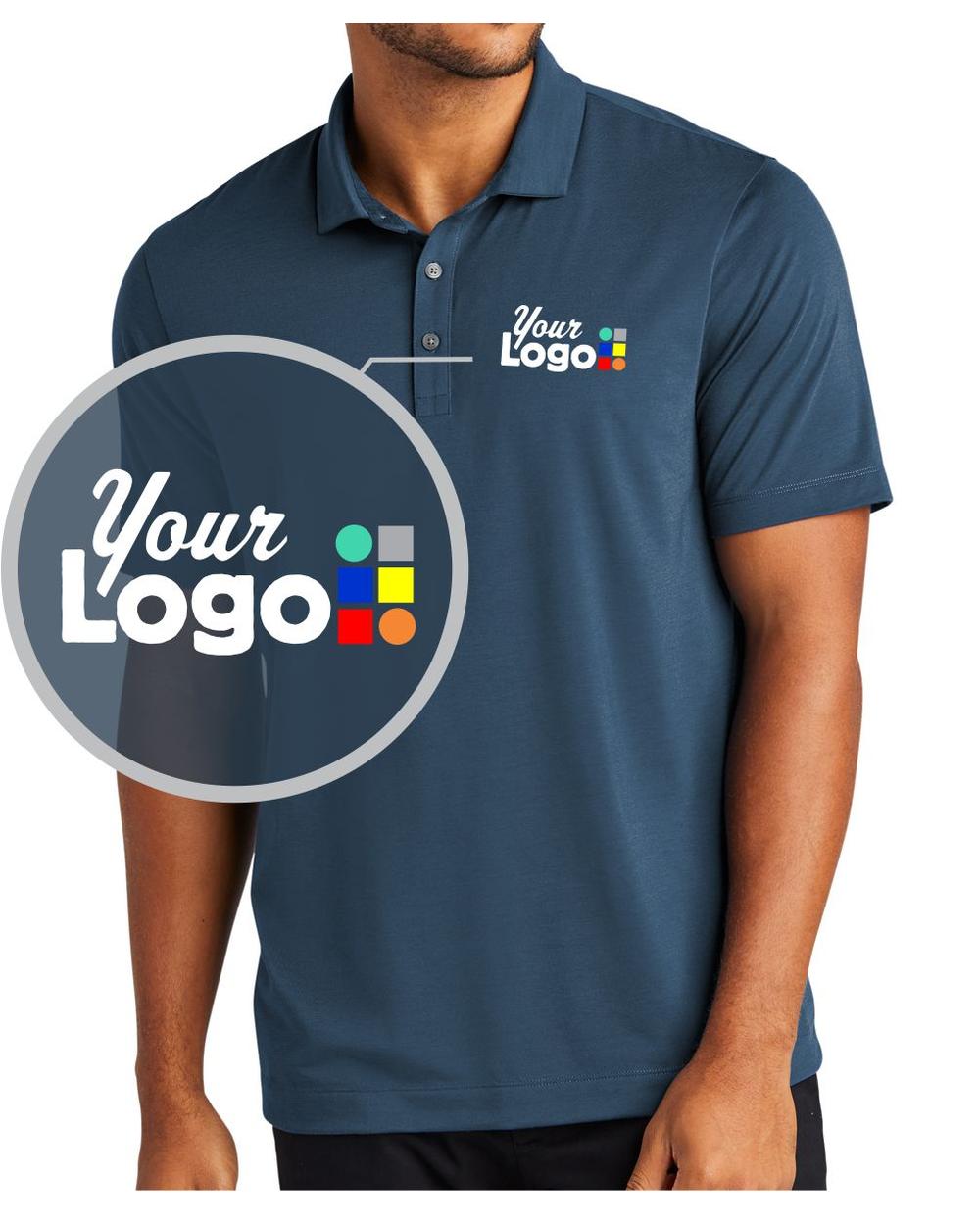 MERCER-METTLE S/S Stretch Custom Golf Shirt, color: Insignia Blue