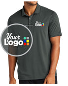 MERCER-METTLE S/S Stretch Custom Golf Shirt, color: Anchor Grey