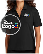 MERCER-METTLE S/S Stretch Custom Golf Shirt, color: Deep Black