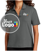 MERCER-METTLE S/S Stretch Custom Golf Shirt, color: Anchor Grey
