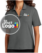 MERCER-METTLE S/S Stretch Custom Golf Shirt, color: Anchor Grey