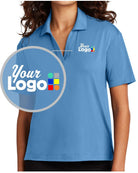 MERCER-METTLE S/S Stretch Custom Golf Shirt, color: Parisian Blue