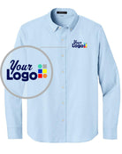 MERCER-METTLE L/S Modern Oxford Custom Shirt, color: Light Blue