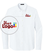MERCER-METTLE L/S Modern Oxford Custom Shirt, color: White