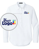 MERCER-METTLE L/S Modern Oxford Custom Shirt, color: White