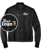 MERCER-METTLE French Terry Baseball-Style Custom Jacket, color: Deep Black