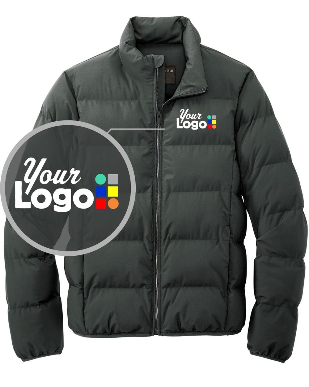 Men's Puffy Custom Jacket, color: Anchor Grey
