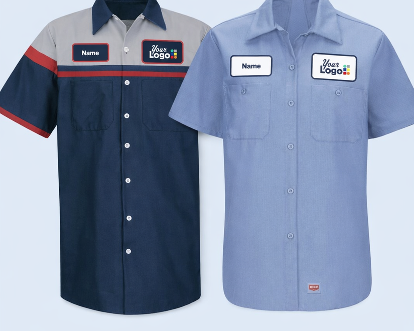 Custom Work Uniforms with Logo | Free Shipping & No Set-up Charge ...