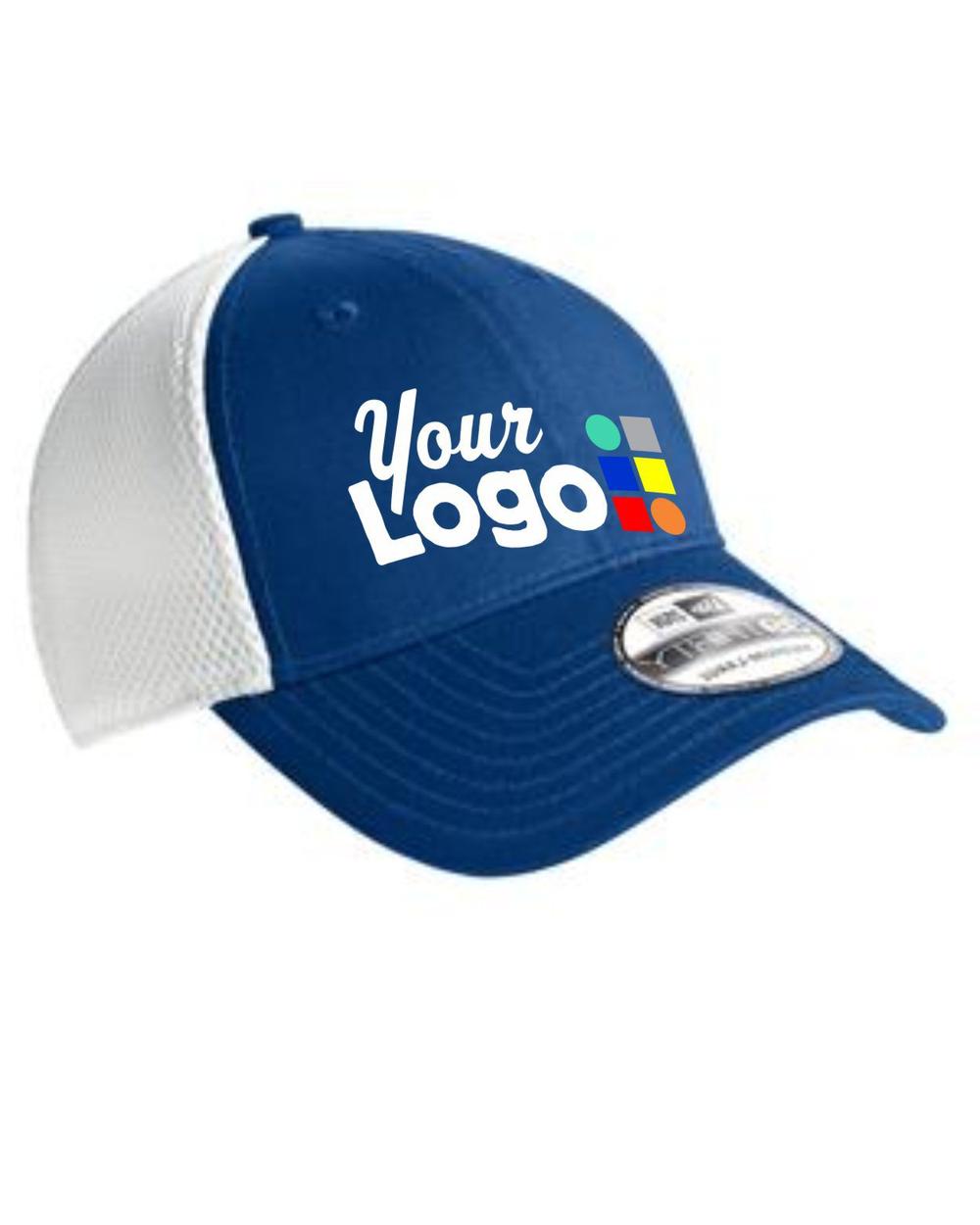 New Era Stretch MeshBack Custom Cap, color: Royal/White