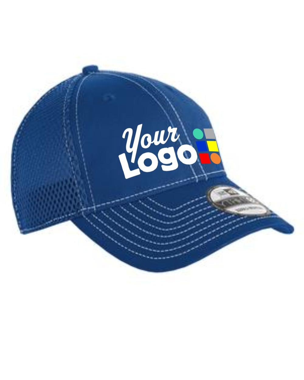 New Era Stretch ContrastStitch Custom Cap, color: Royal/White