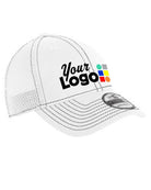 New Era Stretch ContrastStitch Custom Cap, color: White/Black