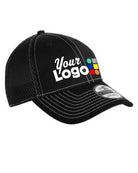 New Era Stretch ContrastStitch Custom Cap, color: Black/White
