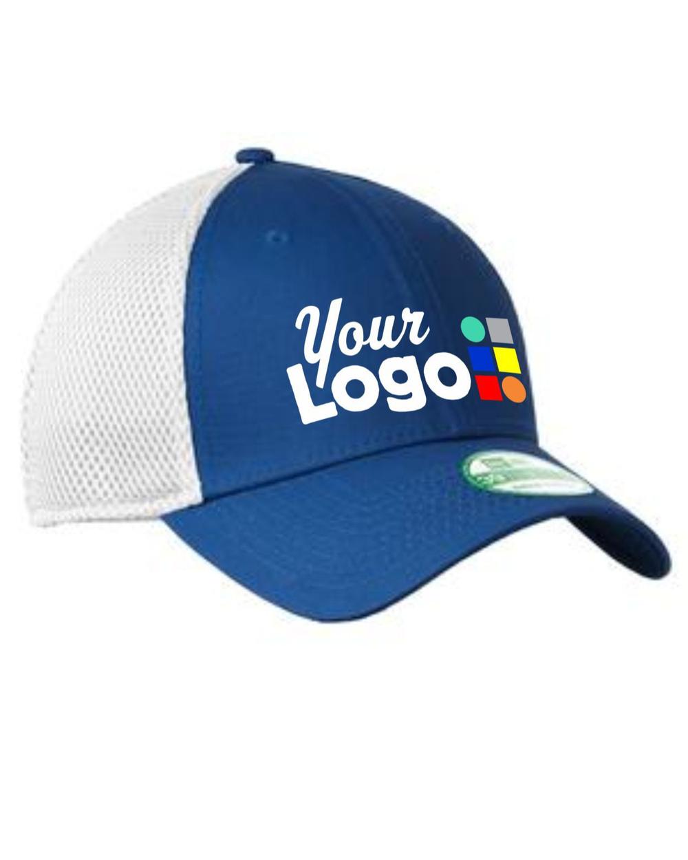 New Era Youth Stretch MeshBack Custom Cap, color: Royal/White