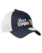 New Era Stretch MeshBack Custom Cap, color: Deep Navy/White