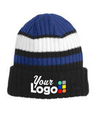 New Era Ribbed Tailgate Custom Beanie, color: Royal/Black