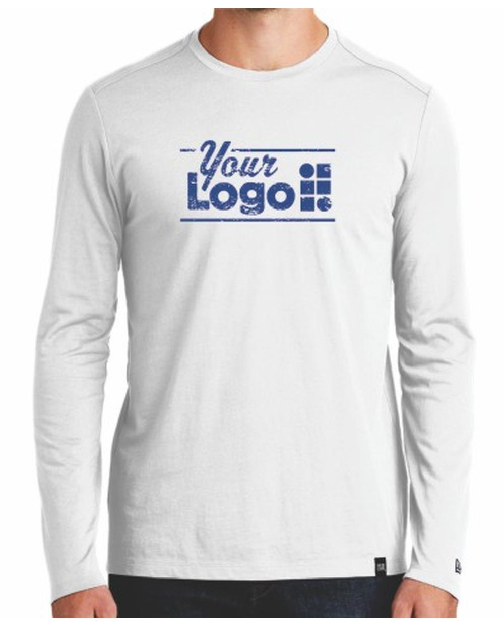 New Era L/S Heritage Custom T-Shirt, color: White