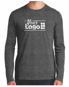 New Era L/S Heritage Custom T-Shirt, color: Black Heather