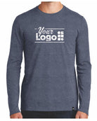 New Era L/S Heritage Custom T-Shirt, color: True Navy Heather