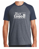 New Era S/S Heritage Varsity Custom T-Shirt, color: True Navy Twist/True Navy