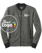 New Era French Terry Baseball-Style Custom Jacket, color: Black Twist/Black