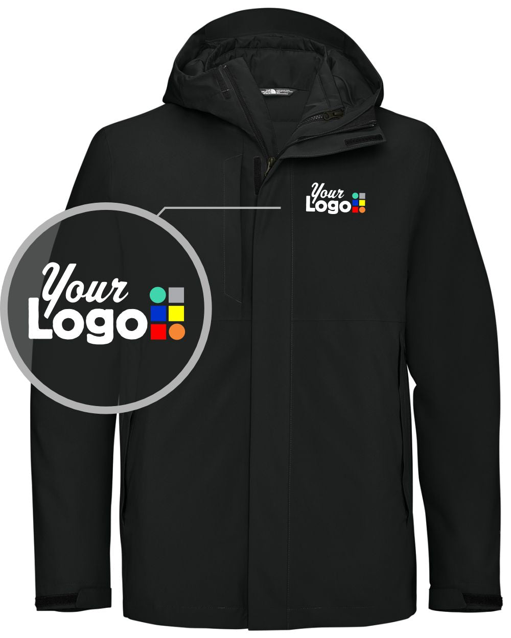 The North Face Castle Valley Triclimate 3-in-1 Custom Jacket, color: TNF Black