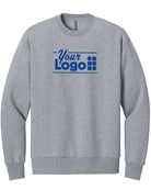 Next Level Apparel Heavyweight Crew Custom Sweatshirt, color: Heather Gray