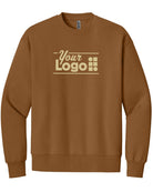 Next Level Apparel Heavyweight Crew Custom Sweatshirt, color: Clay
