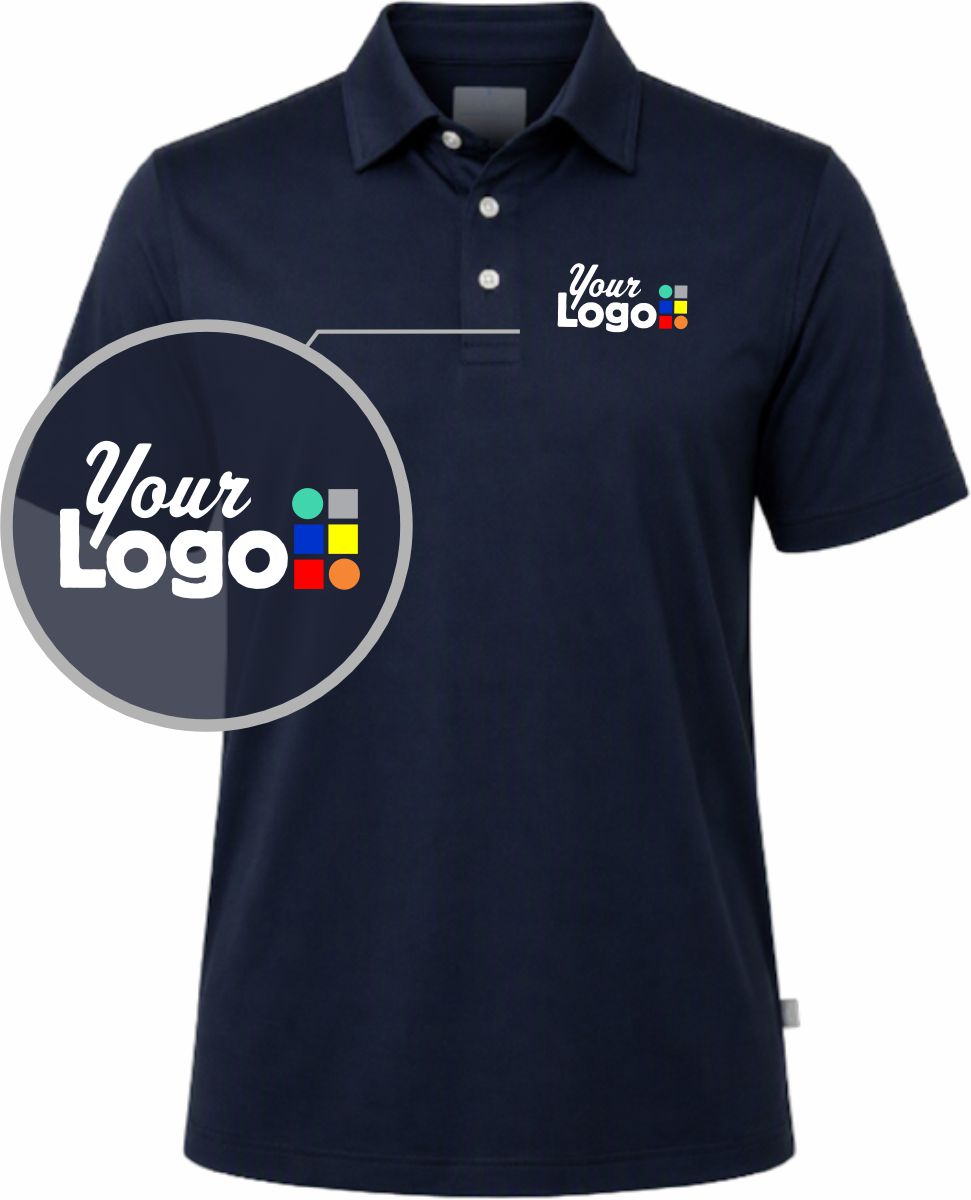 Oobe S/S Riley Solid Performance Custom Golf Shirt, color: True Navy