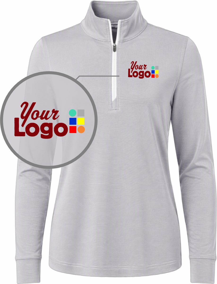 Women's Durant Striped  1/4-Zip Custom Pullover