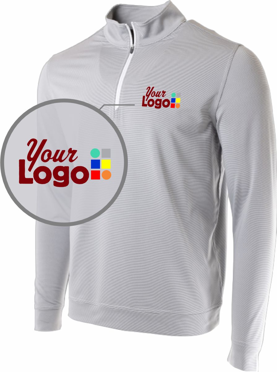 Oobe Durant Striped  1/4-Zip Custom Pullover, color: Flag Stripe