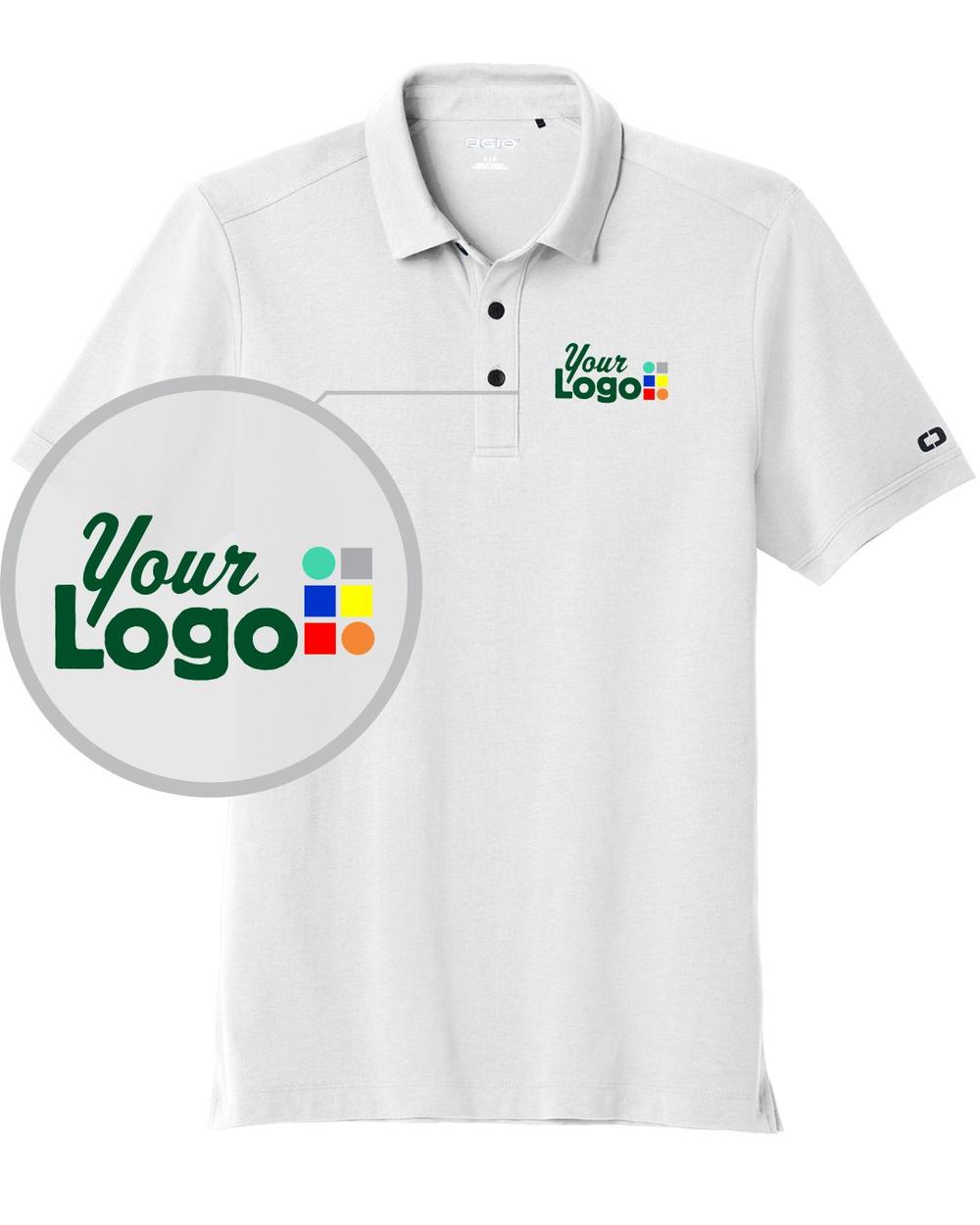 Ogio S/S Limit Custom Golf Shirt, color: Bright White