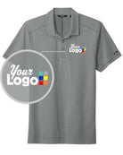 Ogio S/S Code Stretch Custom Golf Shirt, color: Tarmac Grey Heather