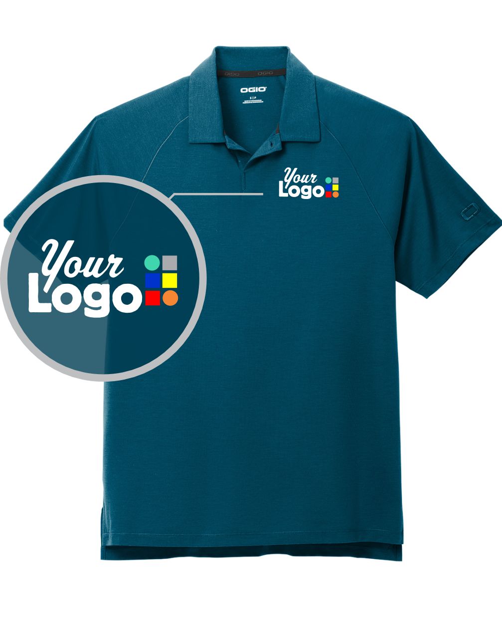 Ogio S/S Motion Custom Golf Shirt, color: Spar Blue