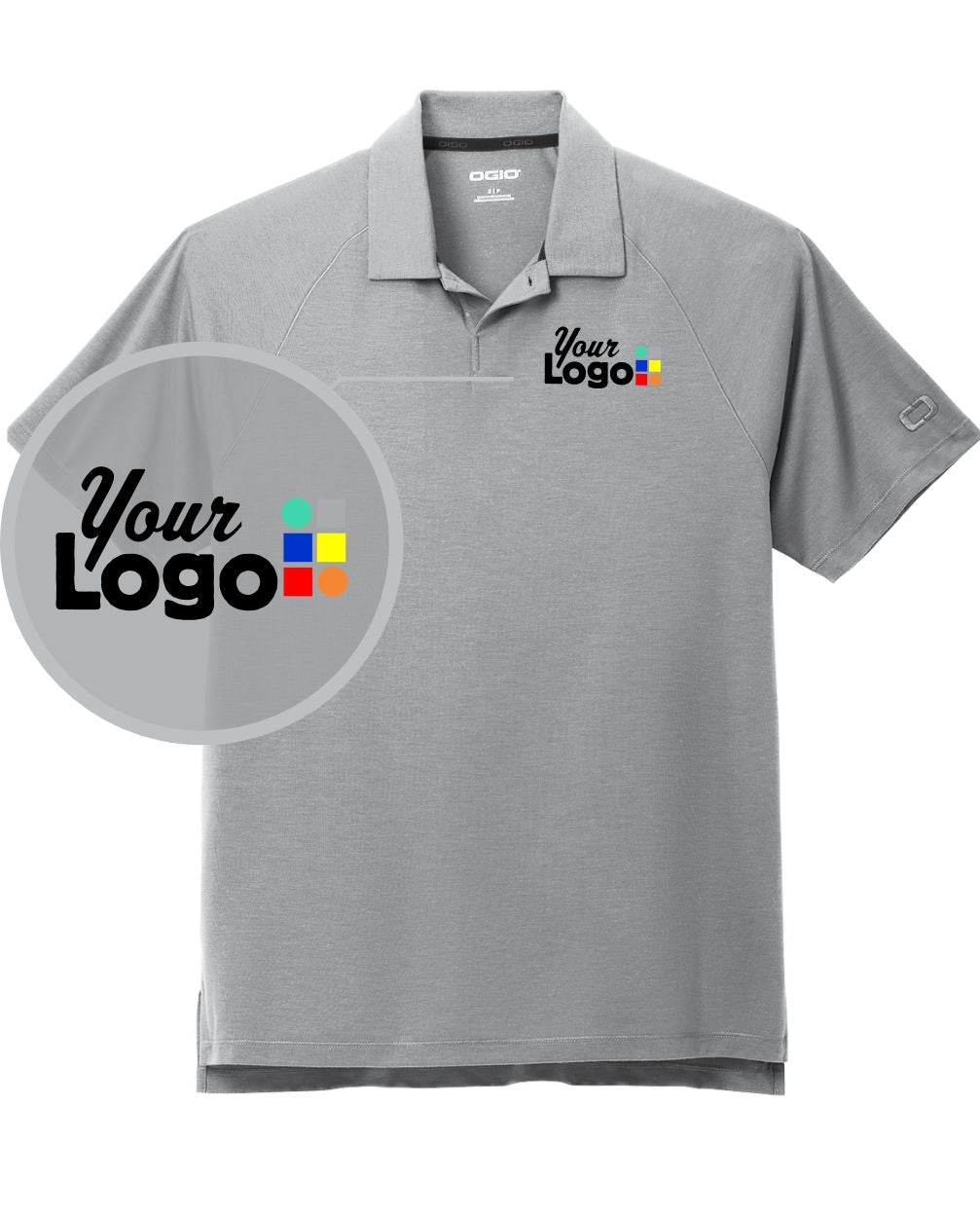 Ogio S/S Motion Custom Golf Shirt, color: Greystone